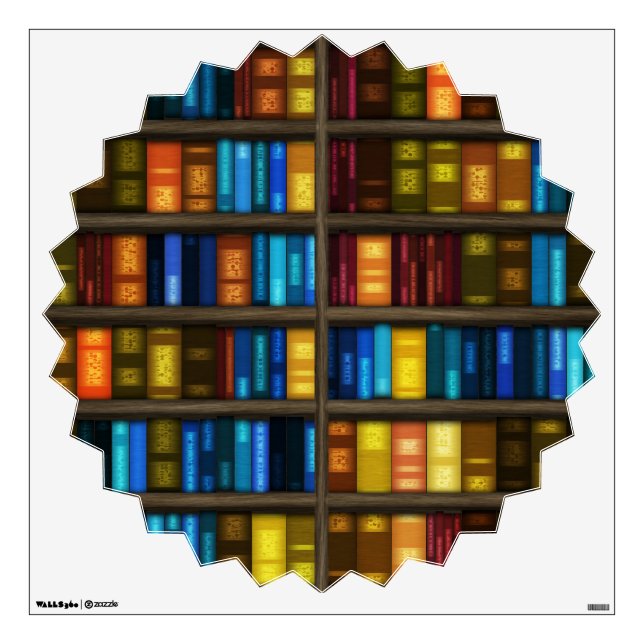 Bookshelves 1 Wall Decals (Front)