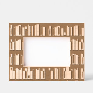 Bookshelves Laser Etched Picture Frame