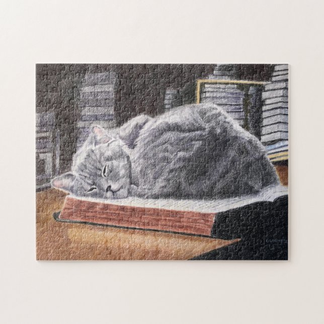 Bookstore Cat Jigsaw Puzzle (Horizontal)