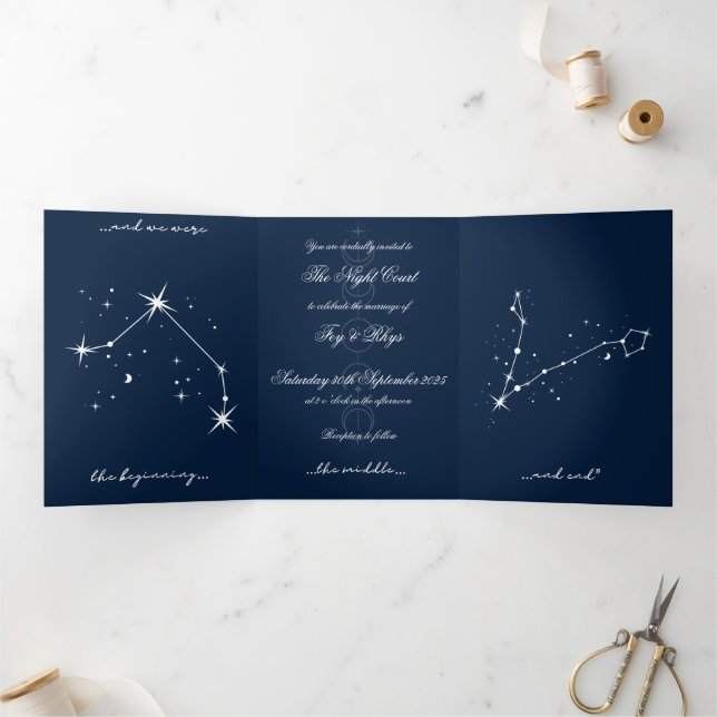  BookTok Romantacy Wedding Invite - Aries/Pisces (Inside)