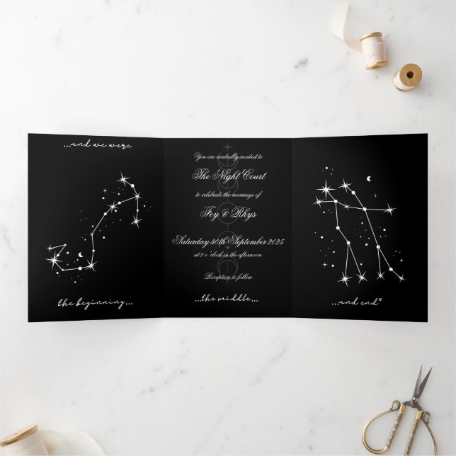  BookTok Romantacy Wedding Invite - Scorpio/Gemini (Inside)