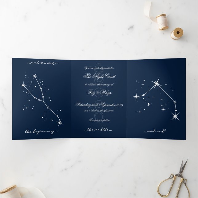  BookTok Romantacy Wedding Invite - Taurus/Aries (Inside)