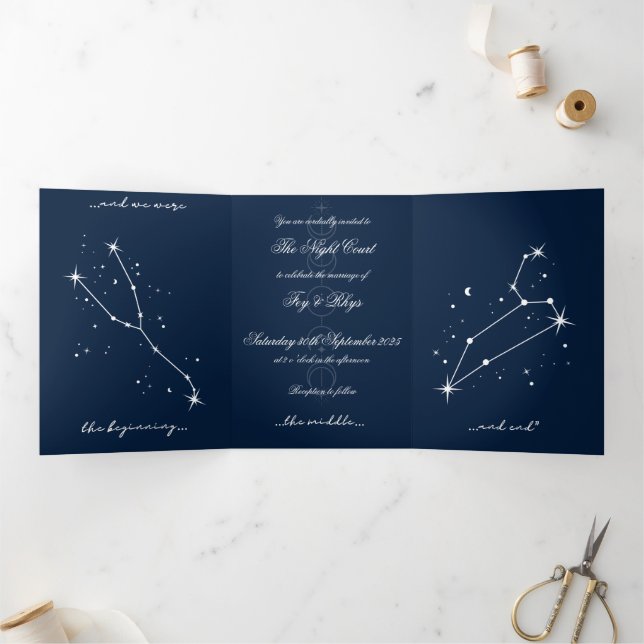  BookTok Romantacy Wedding Invite - Taurus/Leo (Inside)
