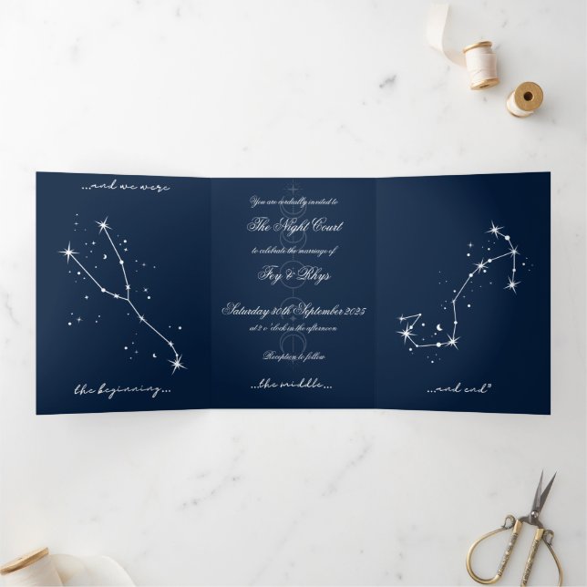  BookTok Romantacy Wedding Invite - Taurus/Scorpio (Inside)