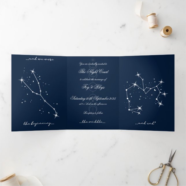  BookTok Romantacy Wedding Invite - Taurus/Sgr (Inside)