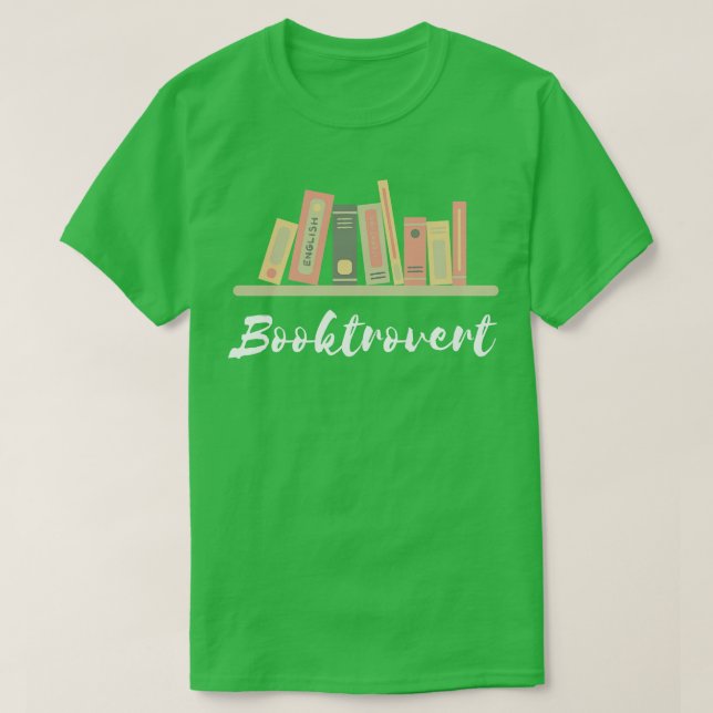 Booktrovert 1 T-Shirt (Design Front)