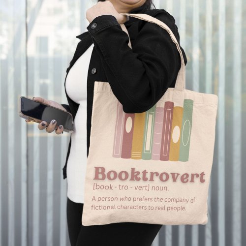 Booktrovert Bliss Tote Carry Your World in Quiet Tote Bag