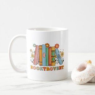 Booktrovert, Librarian Teacher Bookish, Book Lover Coffee Mug