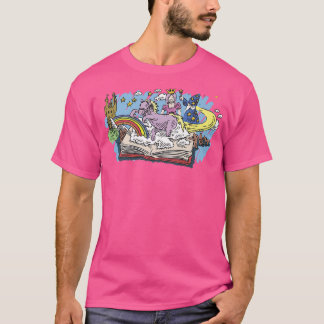 Bookworm Avid ReaderFairy Tale Fantasy Book Readin T-Shirt