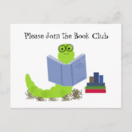 Bookworm _ Book Club Invitation