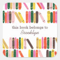 Bookworm Book Label