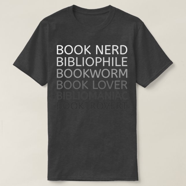 Bookworm Book lover Bibliophile T-Shirt (Design Front)