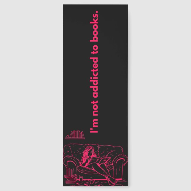 Bookworm Bookmark - Funny Edgy Bookmark (Front)