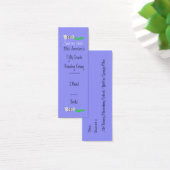 Bookworm bookmark to customize and hand out! (Desk)