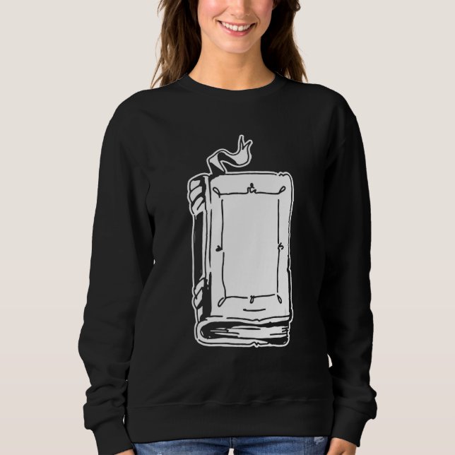 Bookworm Books Bibliophile Librarian Literature  B Sweatshirt (Front)