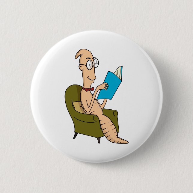 Bookworm Button (Front)