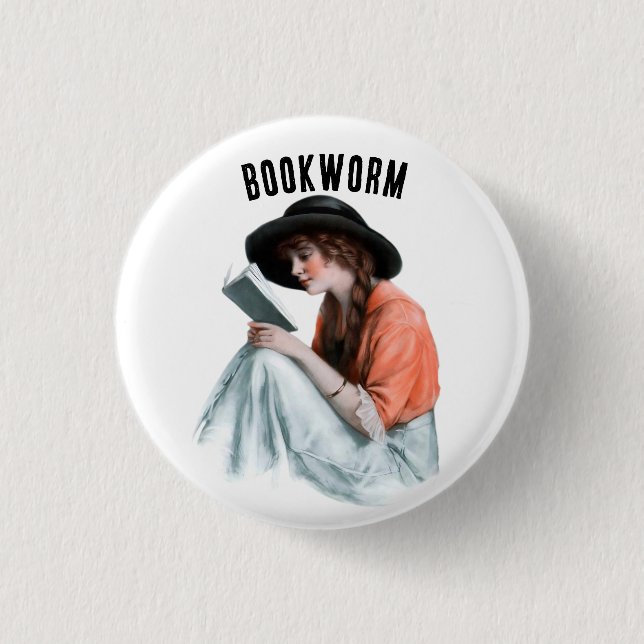 Bookworm, Button (Front)