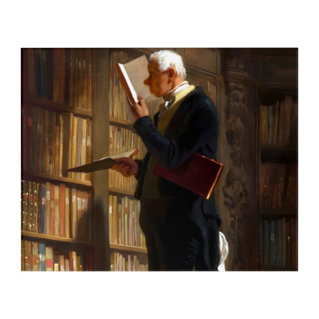 Bookworm Carl Spitzweg Art (Front)