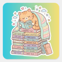 Bookworm Cat Cozy Reading Cat
