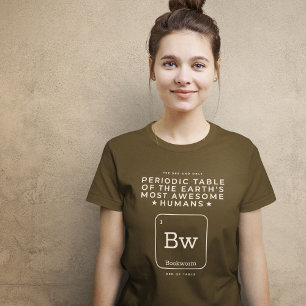 Bookworm Clever Periodic Table T-Shirt