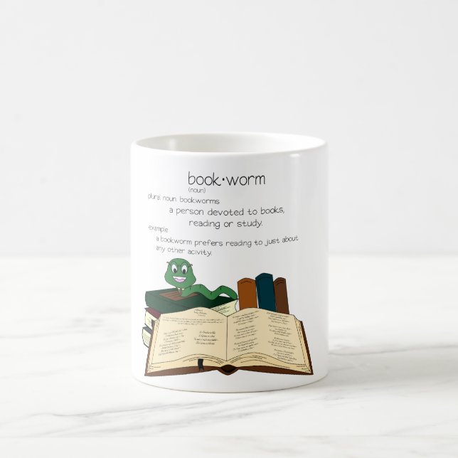 Bookworm Coffee Mug (Center)