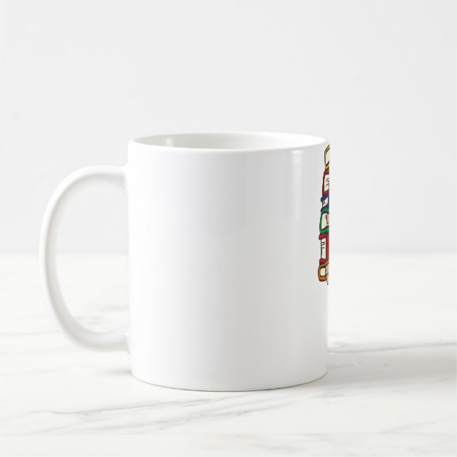 Bookworm Coffee Mug for Students (Left)