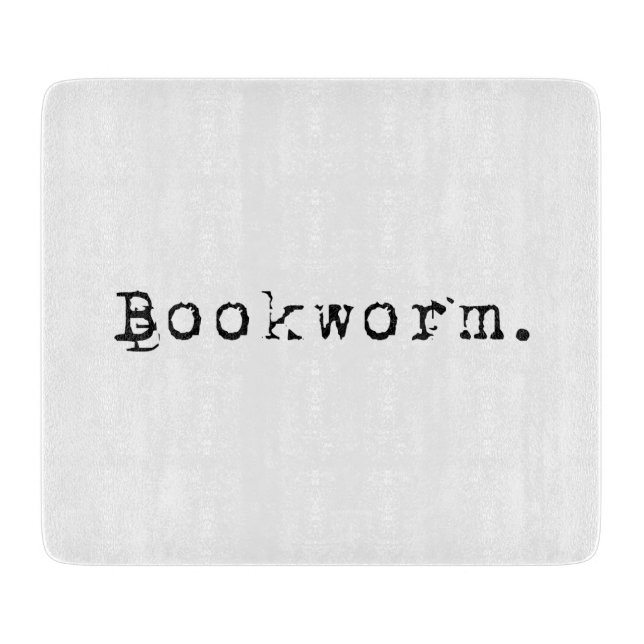 Bookworm Cutting Board (Front)