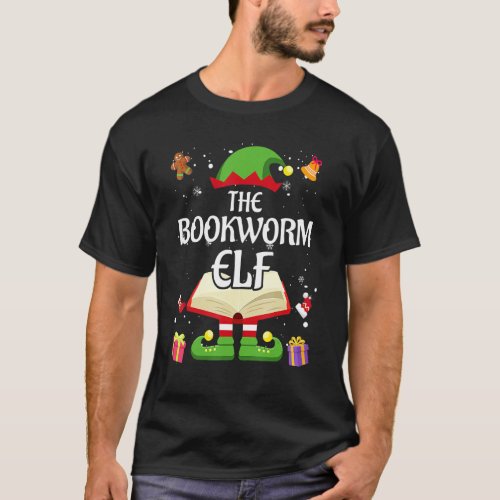 Bookworm Elf Family Matching Group Christmas Readi T_Shirt