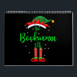 Bookworm Elf Matching Family Group Christmas Party Calendar<br><div class="desc">Bookworm Elf Matching Family Group Christmas Party</div>