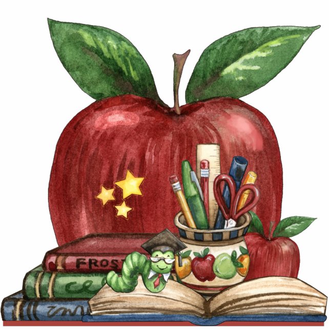 Bookworm for the Teacher's Desk - SRF Cutout (Front)