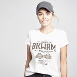 Bookworm Forever BKWRM FRVR T-Shirt<br><div class="desc">A bookworm is a person who re-reads books forever. This vintage design says “BKWRM FRVR” followed by definitions of the two words: “bookworm” and “forever.” Original design by Piotr Kowalczyk © First published: 04.08.2022.</div>