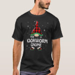 Bookworm Gnome Buffalo Plaid Matching Family Chris T-Shirt