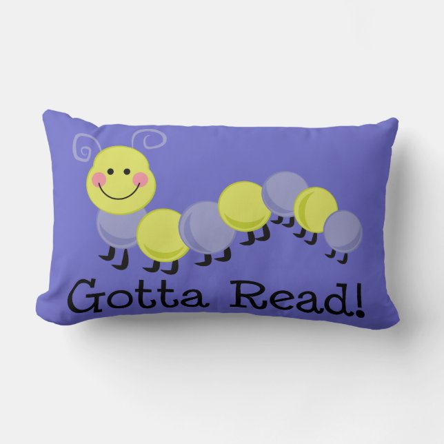 Bookworm Gotta Read Throw Pillow (Front)