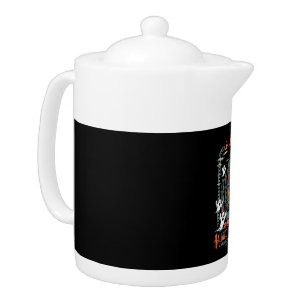 Bookworm Halloween Shirt Haunted Library Teapot