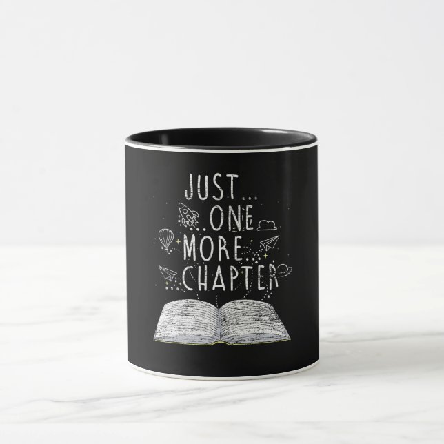 bookworm just one more chapter reading books mug (Center)