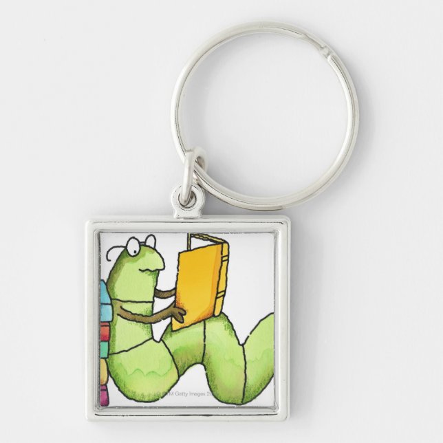 Bookworm Keychain (Front)