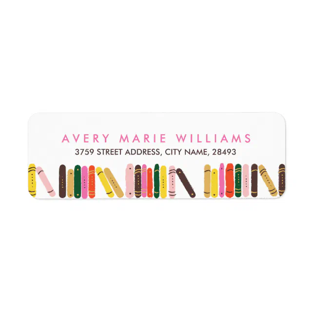 Bookworm Label | Zazzle