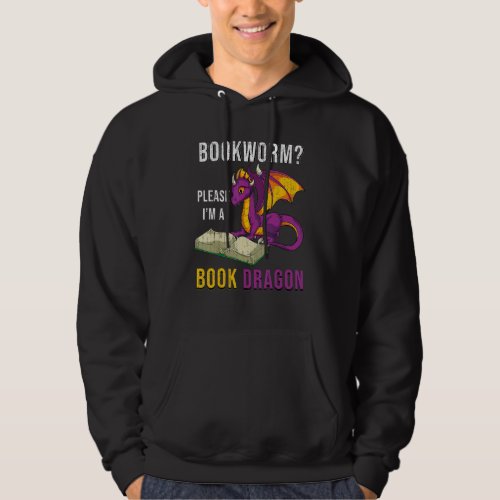 Bookworm  Librarian Fantasy Animal Reading Book Dr Hoodie