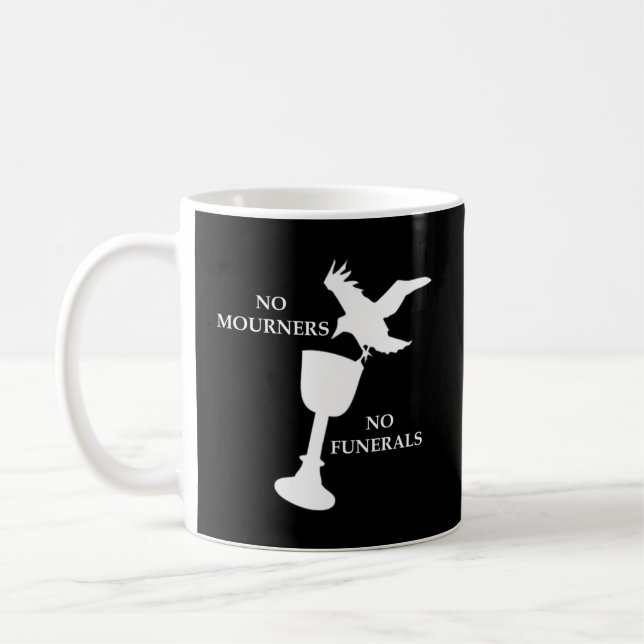 Bookworm No Mourners No Funerals Crows For Book Ne Coffee Mug (Left)