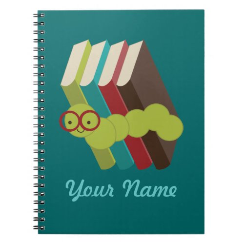 Bookworm Personalized Reading Notes Journal