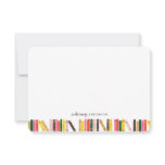 Bookworm Personalized Stationery Note Card Bookworm Personalized Stationery Note Card