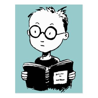 Bookworm Postcard
