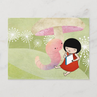Bookworm Postcard