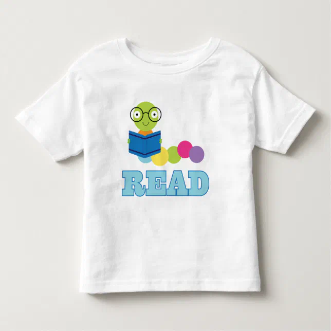 Bookworm Read Toddler T-shirt (Front)