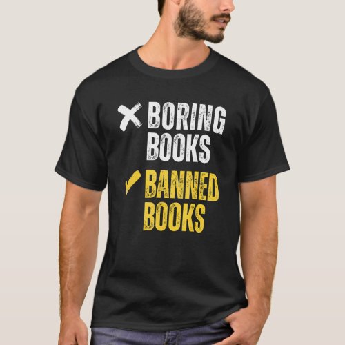 Bookworm Reader Banned Books Reading Retro librari T_Shirt
