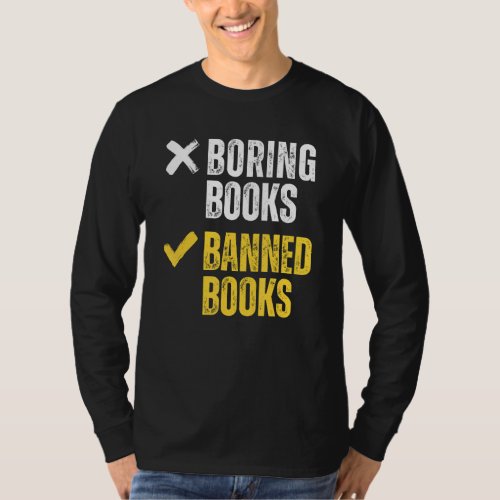 Bookworm Reader Banned Books Reading Retro librari T_Shirt