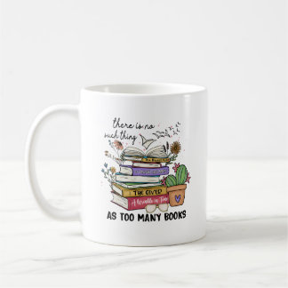 Bookworm Reader Coffee Mug gift for Book Lover