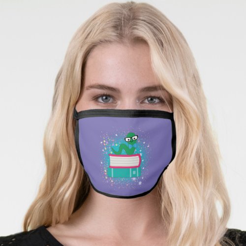 Bookworm Reading Cute Book Lover Face Mask