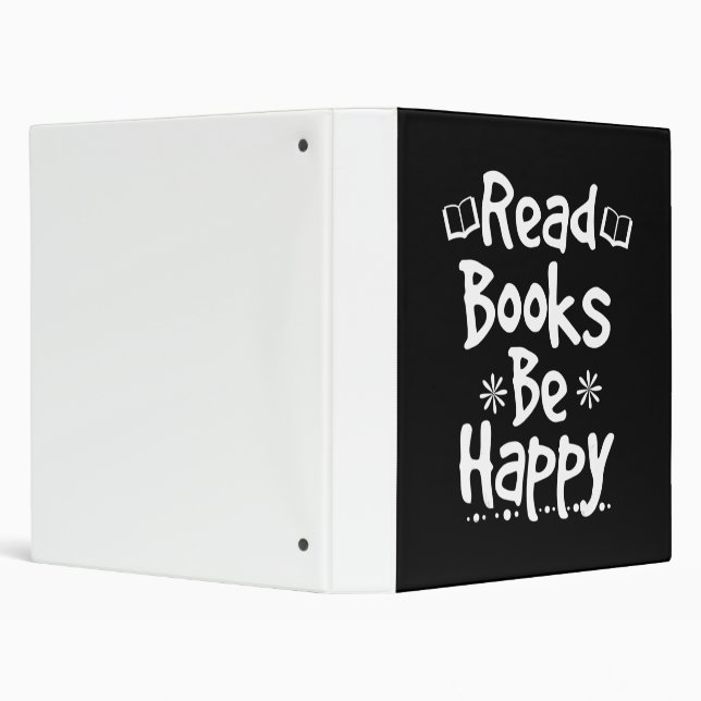 bookworm  reading teacher  read books be happy.pn 3 ring binder (Background)