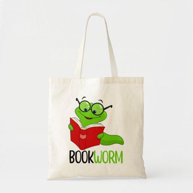 Bookworm Reading  Tote Bag (Front)